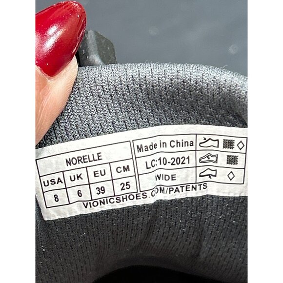 Vionic Womens Black & Peach Athletic Sneakers Size 8 Lightweight Mesh Comfort Sh - Picture 9 of 9